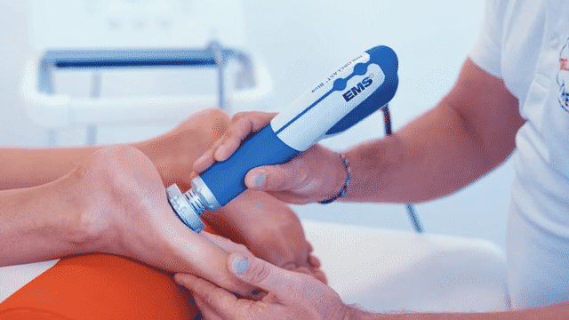 plantar fasciopathy gif radial shock waves